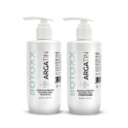 Argatin Damage Repair Sulfate-Free Shampoo and Conditioner Combo (Shampoo 250ml +Conditioner 250ml)