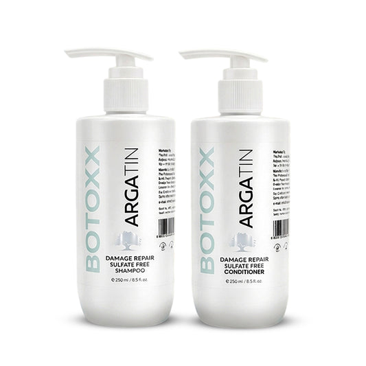 Argatin Damage Repair Sulfate-Free Shampoo and Conditioner Combo (Shampoo 250ml +Conditioner 250ml)