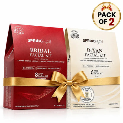 SpringH2O Charcoal and D-Tan Facial Kit combo pack of 2