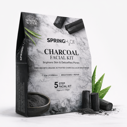 Spring H2O Complete D-Tan & Charcoal Facial Combo Pack with D-Tan Mask