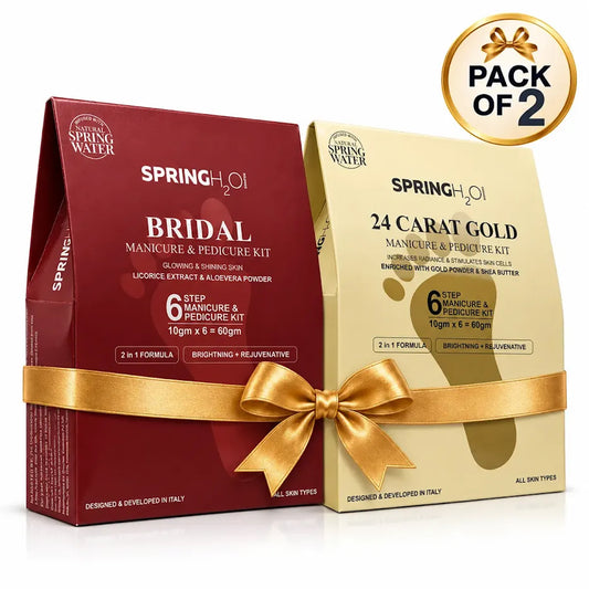 Bridal and 24 Carat Gold Manicure & Pedicure Kit combo