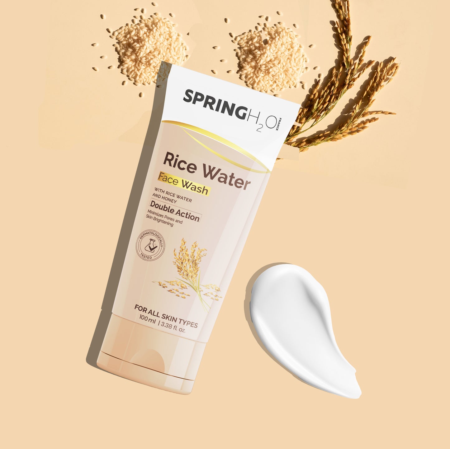 SPRING H2O Rice Water & Brightening Complete Face Wash Combo (200 ml)