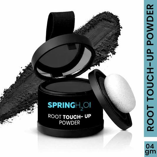 SPRING H2O Root Touch Up Powder for Grey Roots & Bald Spots, Long-Lasting & Smudge-Proof 4 GM